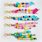 HolidayQbee DIY Bead Keychain Making Kit Beads-421PCS Beaded Bag Charm Making - Image 2