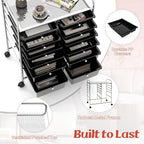 BECOMFORT 12-Drawer Rolling Cart - Image 6
