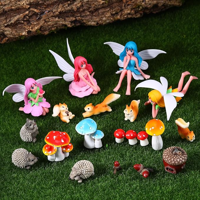 20Pcs Fairy Garden Accessories, Miniature Garden Ornaments Landscape by GGSTDDUP