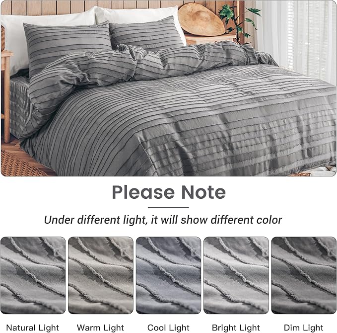 NEXHOME PRO Duvet Cover, Soft and Lightweight 100% Washed Microfiber Comforter - Image 6