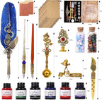 Aifeiter Quill Pen Ink Set-Feather Calligraphy Pen and Set, includes 6 Bottles - Image 7