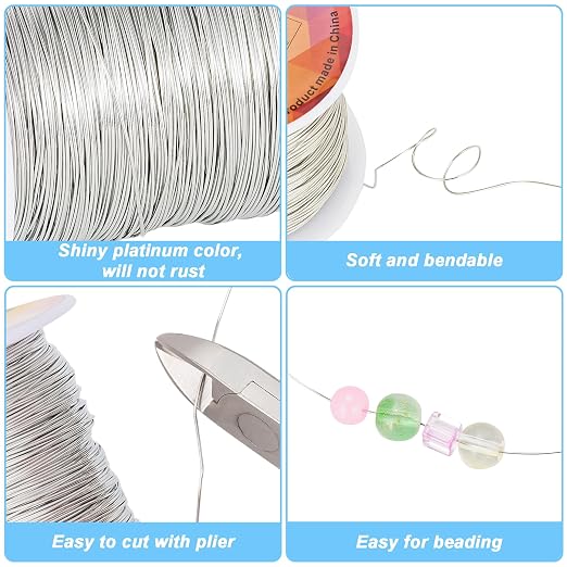 203 Feet Tarnish Resistant Copper Wires 24 Gauge/0.5mm Jewelry Craft Wires - Image 2
