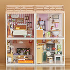 Miniature Living Room DIY Kit – 92Pcs 1:24 Scale Dollhouse Furniture - Image 8
