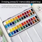 MEEDEN Empty Watercolor Paint Palette: Travel Water Color Palette Tin - Image 3