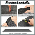 Ramede Customizable Polyethylene Foam Sheet 54 x 16 x 0.5 Inch Black Foam - Image 4