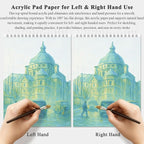 Fuxi Acrylic Paint Book Pad, 11x14 Inch 246lb/400GSM Art Paper - Image 5