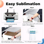 Joyclub White T Shirts Polyester Bulk Sublimation Blanks Wholesale Unisex Crew - Image 4