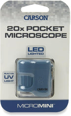 MicroMini Blue, Pocket Microscope Keychain | Built-In Flashlight - Image 3