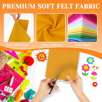IONTACH 9" X 12" Felt Fabric Sheets 1.6mm Thick | Soft Felt - Image 4