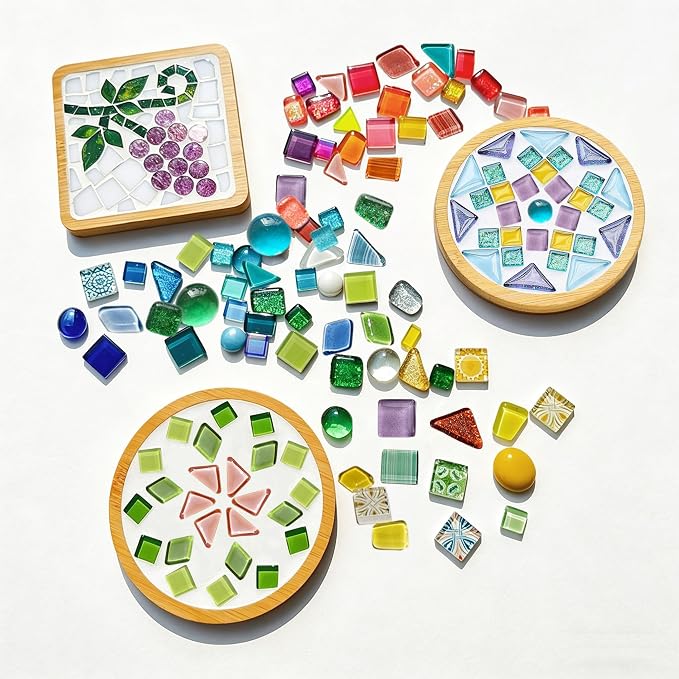 IcosaMro 2.2LB Mosaic Tiles for Crafts DIY Stepping Stone Project Supplies | - Image 8