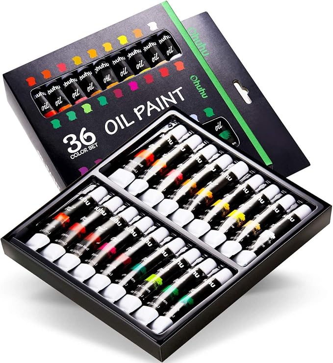 Ohuhu Oil Paint Set, 36 Oil-Based Colors, 12ml/0.42oz x 36 Tubes Non-Toxic Oil - Image 2
