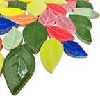 500g/1.1lb Leaf-Shaped Ceramic Mosaic Tiles, Ceramic Mosaic Pieces - Image 6