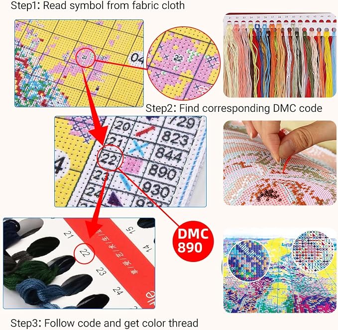 HKLIOPU Stamped Cross Stitch Kits - Image 7