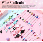 Tondiamo 24 Pcs Beadable Keychain Bars Bulk Blank DIY Metal Beaded Keychain - Image 6