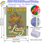 EIBEILI Diamond Art Kits for Adults, Modern Woman Diamond Painting Kits for - Image 2