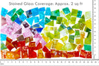 LITMIND 2.2LB Irregular Stained Glass Scraps – Mottled Opal Rainbow Mix - Image 4