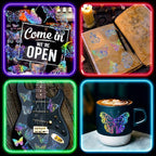Yoksas 100Pcs Holographic Glitter Butterfly Stickers - Image 6