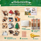 CiyvoLyeen Woodland Animals Craft Kit Kids DIY Crafting and Sewing Set Woodland - Image 3
