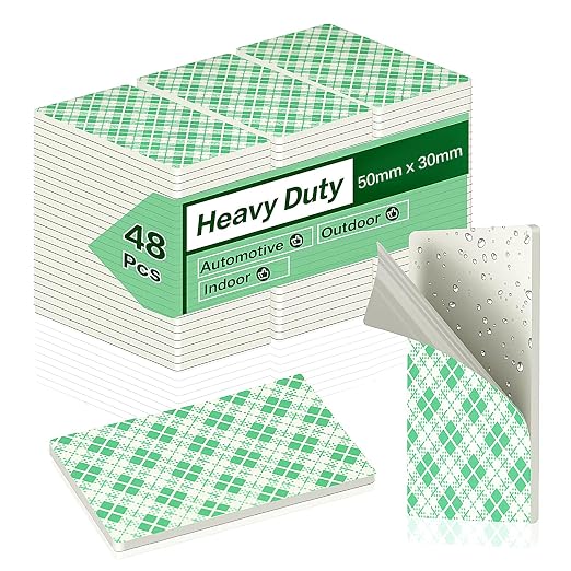 Double Sided Foam Tape Pads, 2mm Thick Heavy Duty White Polyurethane Foam by Unknown