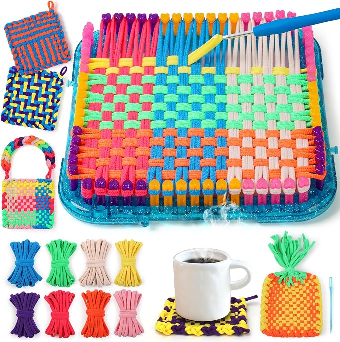 IQKidz Weaving Loom Kit Toys, DIY Arts and Crafts by IQKidz