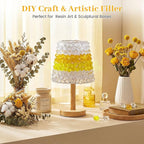 DomeStar Yellow and Clear Mixed Fake Ice, Fish Tanks Decor Table Scatter DIY - Image 5