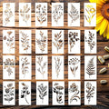 LLOUSSAK 24Pcs Flower Stencils for Painting, Leaf Stencil for Flower Leaf Crafts by Unknown