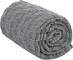 Knitted Weighted Blanket for Adult, No Beads Heavy Blanket 60” x 80'' 15lbs by Unknown