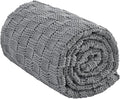 Knitted Weighted Blanket for Adult, No Beads Heavy Blanket 50” x 60'' 7lbs by Unknown