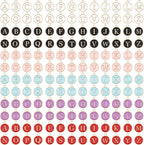 SANNIX 156 Pcs/6 Sets Letter Charms Double Sided Alphabet ABC Capital A-Z by SANNIX
