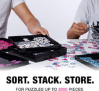 8 Black Puzzle Sorting Trays - Image 5