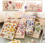 120 Pcs Floral Textured Scrapbook Paper Junk Journal Supplies Stationery | 4 - Image 3