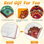 WIVICO 6Pcs Diamond Painting Bookmarks, Diamond Pearl Art Kits - Image 3