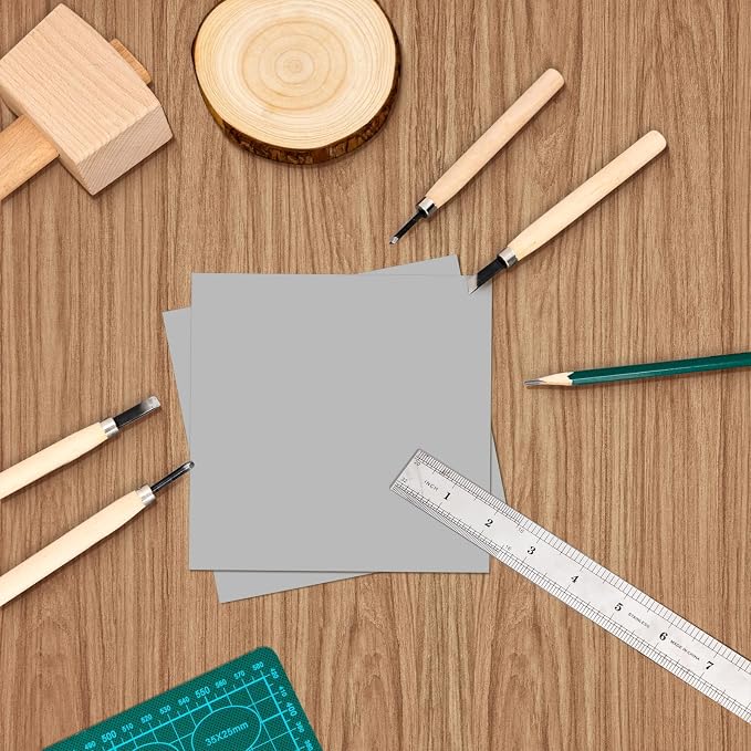 Yeaqee 8 Pcs 6 x 6 Inch Linoleum Blocks - Image 7