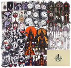 90PCS Gothic PET Stickers Set – Waterproof Die-Cut Stickers by Unknown