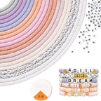 ADIIL 7200pcs Clay Beads Bracelet Making Kit, 6mm Polymer Heishi Beads by ADIIL