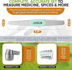 Spring Chef Magnetic Measuring Cups & Spoons Set of 15, Mint | Stackable - Image 6