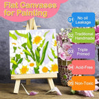 ESRICH 3x3IN Small Canvases for Painting, 64 Pack Mini Canvas Boards Cotton - Image 3