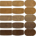 60pcs Blank Patches for Laser Engraving & Iron On | PU Leather Repair Patches | by iFForce