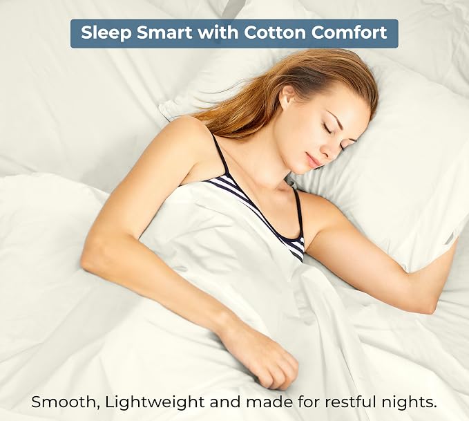 Royale Linens 100% Organic Cotton King Flat Sheet Only - Image 9