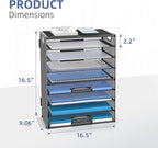 DALTACK 9-Tier Paper Organizer for Desk, Mesh Letter Tray Desk Organizer - Image 3