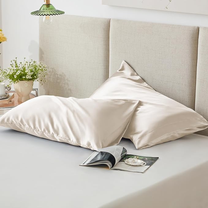 Love's cabin Satin Pillowcase Set of 2 Queen Size 20x30, Cooling Pillow Covers - Image 5