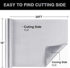 Silver Glitter HTV Heat Transfer Vinyl Roll 12inch x 20 ft - Image 2