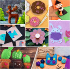 HaoFeiJH 6 Rolls 8"x20" Soft Felt Fabric Sheets, 1.6mm Thick, and Projects - Image 5