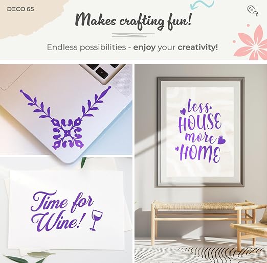VViViD DECO65 Suede Purple Permanent Adhesive Craft Vinyl - Image 3