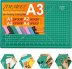 Density-upgraded Self Healing Cutting Mat, 18inch x 12inch Craft Cutting Mat by IDEMEET
