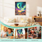 Paint by Numbers Kit for Adults, Aurora DIY Painting Kit, 16x20 Inch | Night - Image 7