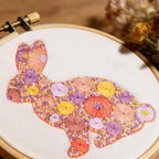 Easter Embroidery Kits for Beginners Adults, Flowers Bunny Embroidery Kits - Image 2