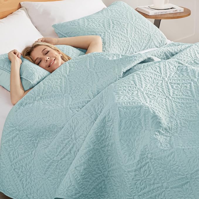 Exclusivo Mezcla Twin Quilt Bedding Set, Lightweight Soft Bedspreads Coverlets - Image 4