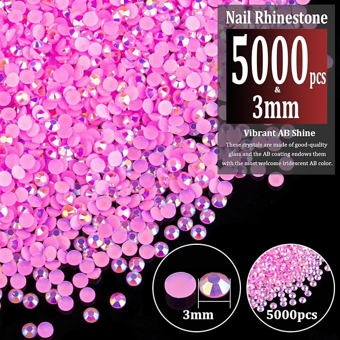 5000pcs 3mm Resin Rhinestones Bulk - Image 2