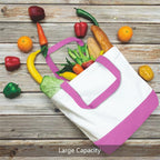 TOPDesign 3-Pack Super Strong Large 12oz Cotton Canvas Tote Bags, Reusable - Image 5
